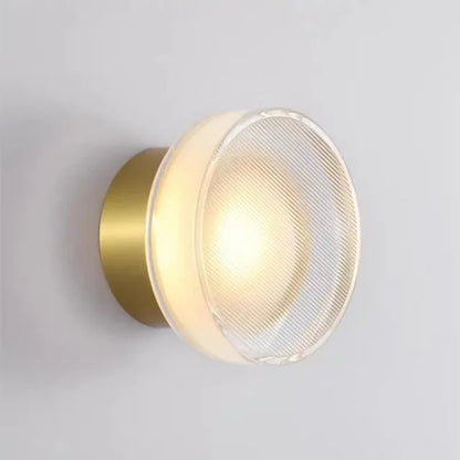 Modern Round Wall Lamp Elegant Interior Lighting Fixture Gold NaLani