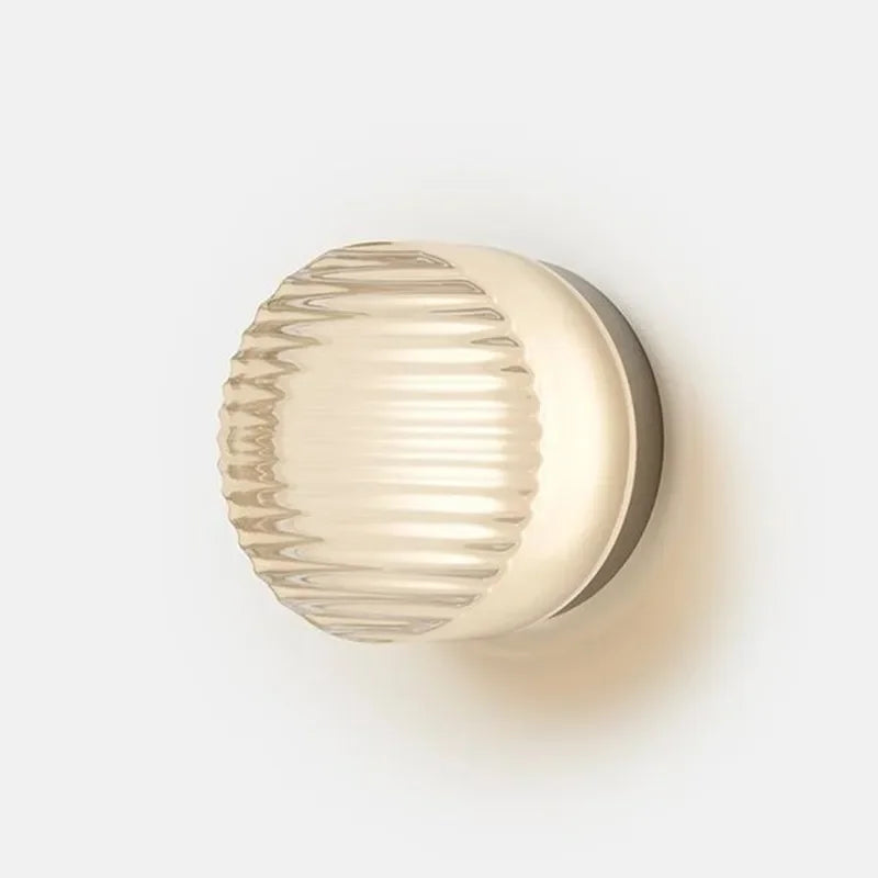 Modern Round Wall Lamp Elegant Interior Lighting Fixture White 2 NaLani