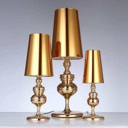 Modern Scandinavian LED Table Lamp for Home Decor and Ambiance Gold 15x47cm NaLani