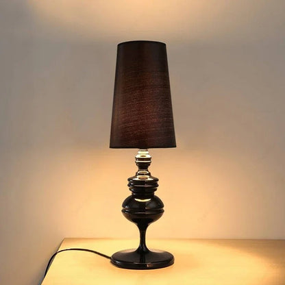 Modern Scandinavian LED Table Lamp for Home Decor and Ambiance Black 15x47cm NaLani