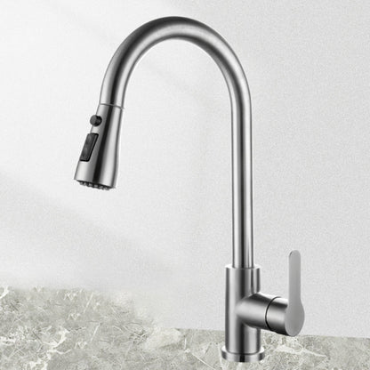 Modern Stainless Steel Kitchen Faucet Dual and Tri Mode Nickel Tri-Mode Supply Lines Included NALANI