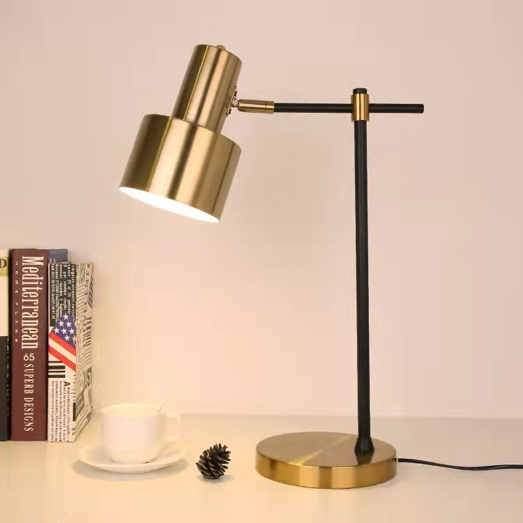 Modern Table Lamp with Wireless Charger for Stylish Lighting Gold NALANI