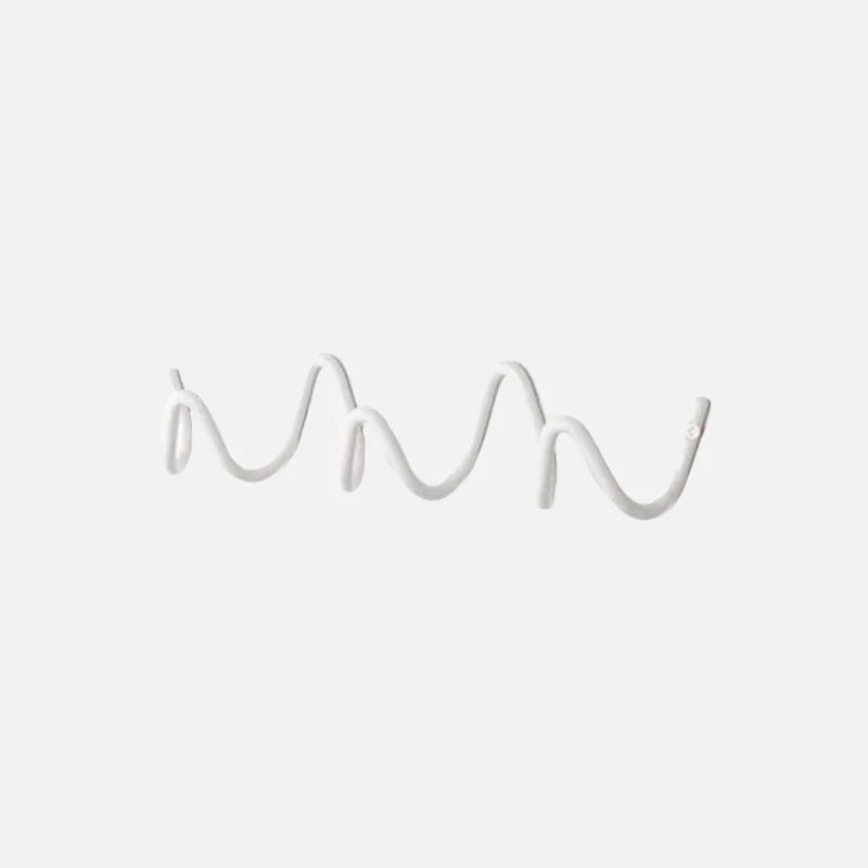 Modern Wall Coat Rack with Elegant Design and Minimalist Style White Small NaLani
