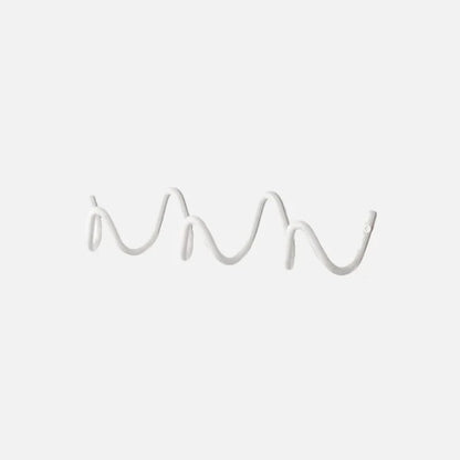 Modern Wall Coat Rack with Elegant Design and Minimalist Style White Small NaLani