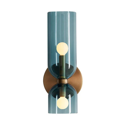 Modern Wall Lamp with Glass Shades and Energy Efficient LED Light NaLani