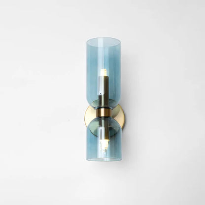Modern Wall Lamp with Glass Shades and Energy Efficient LED Light NaLani