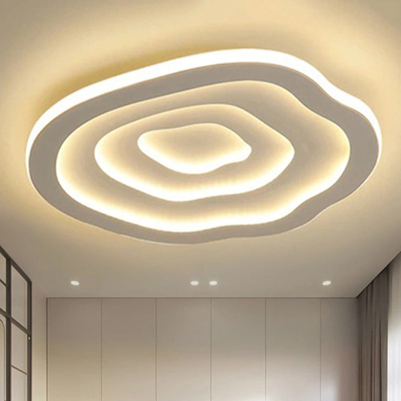 Modern Wave Pattern Ceiling Lamp with LED Warm White Light Warmly NaLani