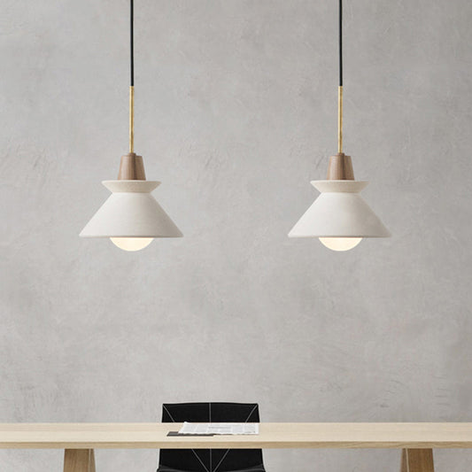 Modern White Bowl Shade Ceiling Light for Dining Room Pendant NaLani