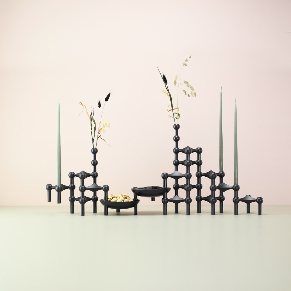 Molecular Structure Stainless Steel Candle Holder Decor NALANI