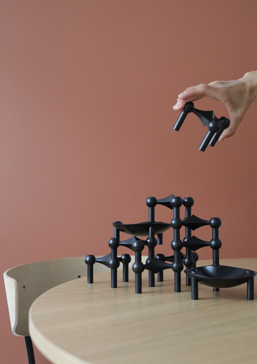 Molecular Structure Stainless Steel Candle Holder Decor NALANI