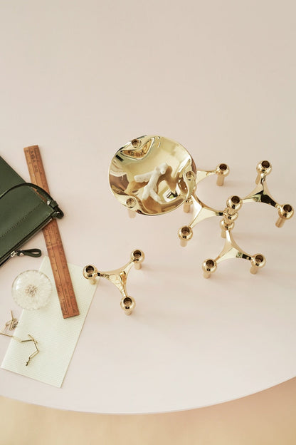 Molecular Structure Stainless Steel Candle Holder Decor NALANI