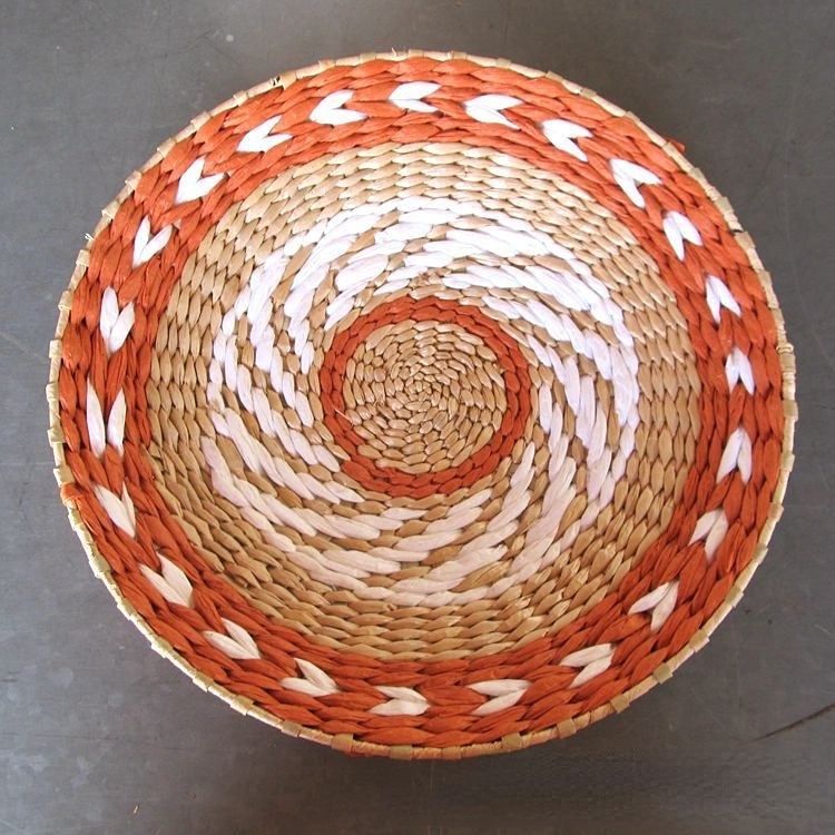 Moroccan Style Straw Wall Plate Ethnic Home Decoration 30cm J NaLani