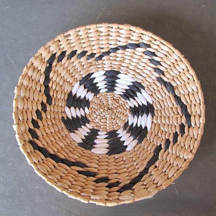 Moroccan Style Straw Wall Plate Ethnic Home Decoration 30cm Q NaLani