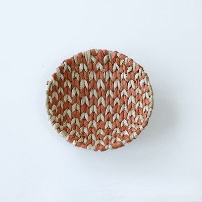 Moroccan Style Straw Wall Plate Ethnic Home Decoration 30cm B NaLani