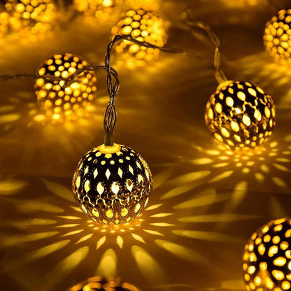 Moroccan Style Waterproof Solar Light Chains for Outdoor Decor Default NaLani