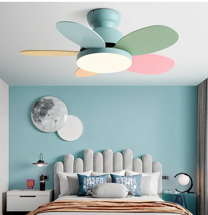 Multicolor Ceiling Fan With DC Motor And Integrated LED NALANI
