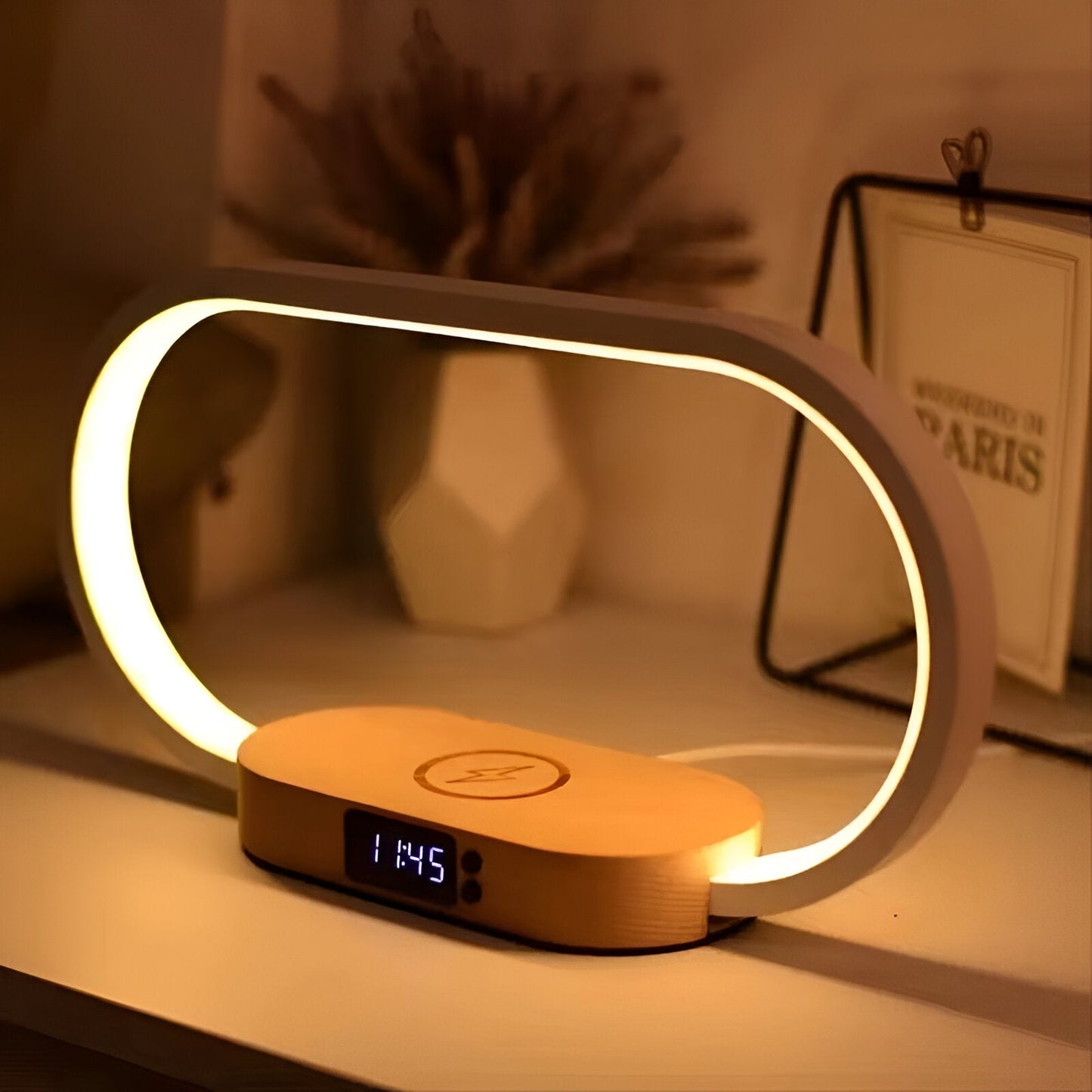 Multifunction Night Light With Charger And Digital Clock NALANI