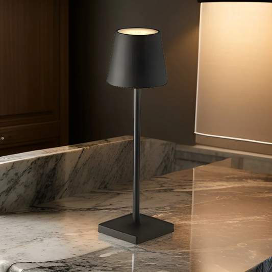 Multifunctional Wireless Rechargeable Table Lamp for Home Decor Black NaLani