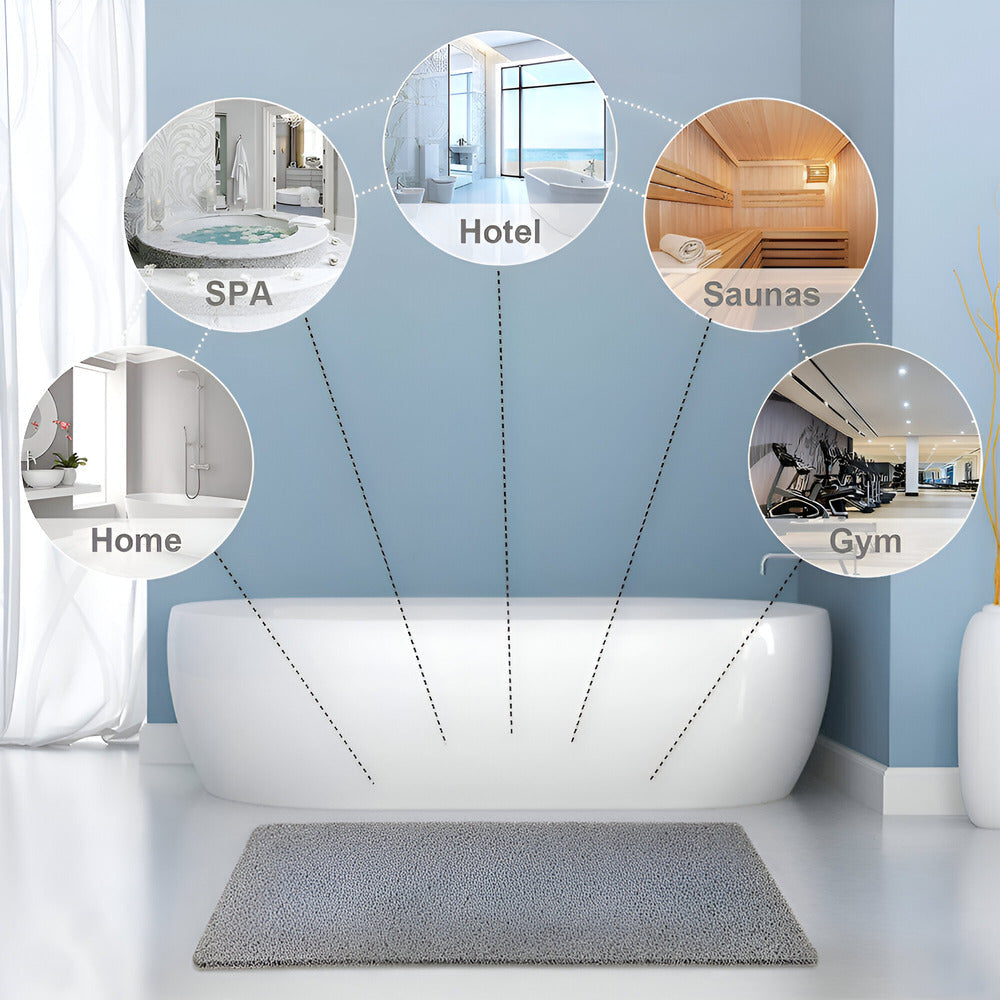 Non Slip Shower Mat With Soft Foot Support Safe Showering NALANI