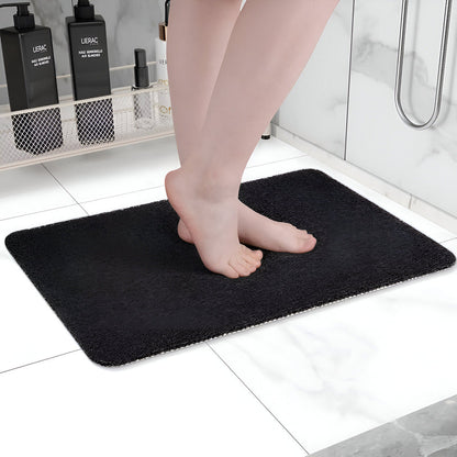 Non Slip Shower Mat With Soft Foot Support Safe Showering Black NALANI