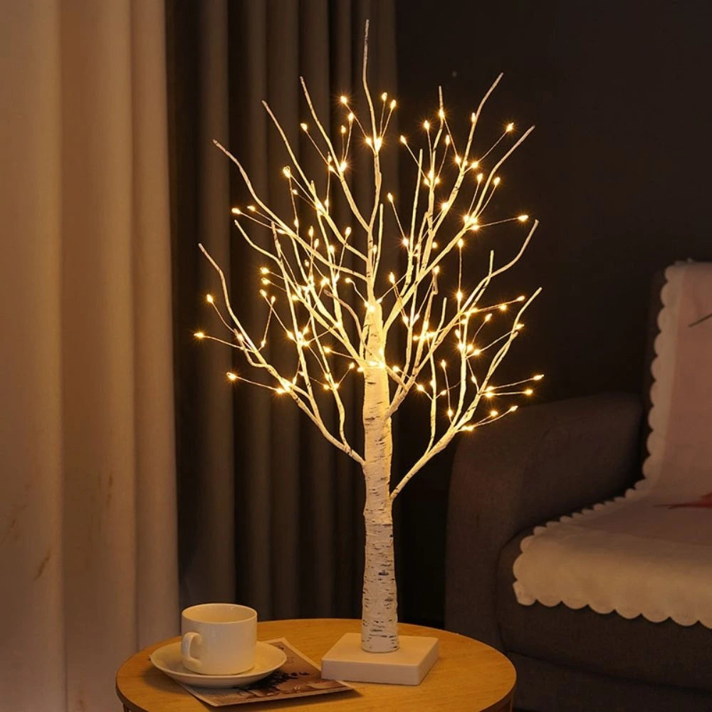 Nordic Birch Tree Light for Cozy Ambiance and Festive Decor NaLani