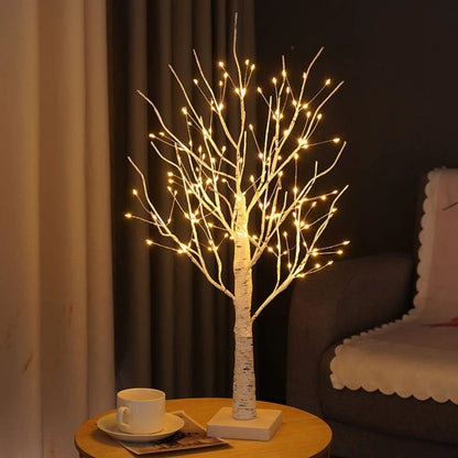Nordic Birch Tree Light for Cozy Ambiance and Festive Decor NaLani