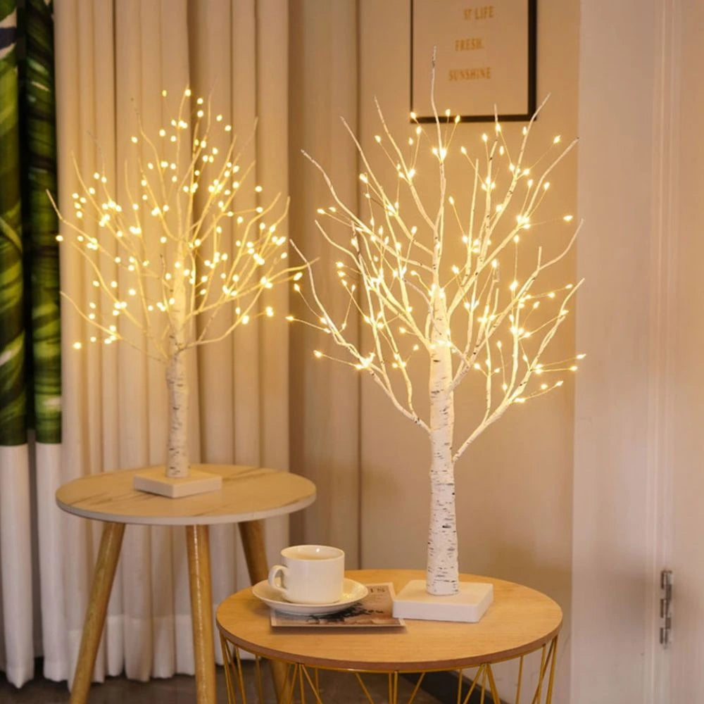 Nordic Birch Tree Light for Cozy Ambiance and Festive Decor NaLani