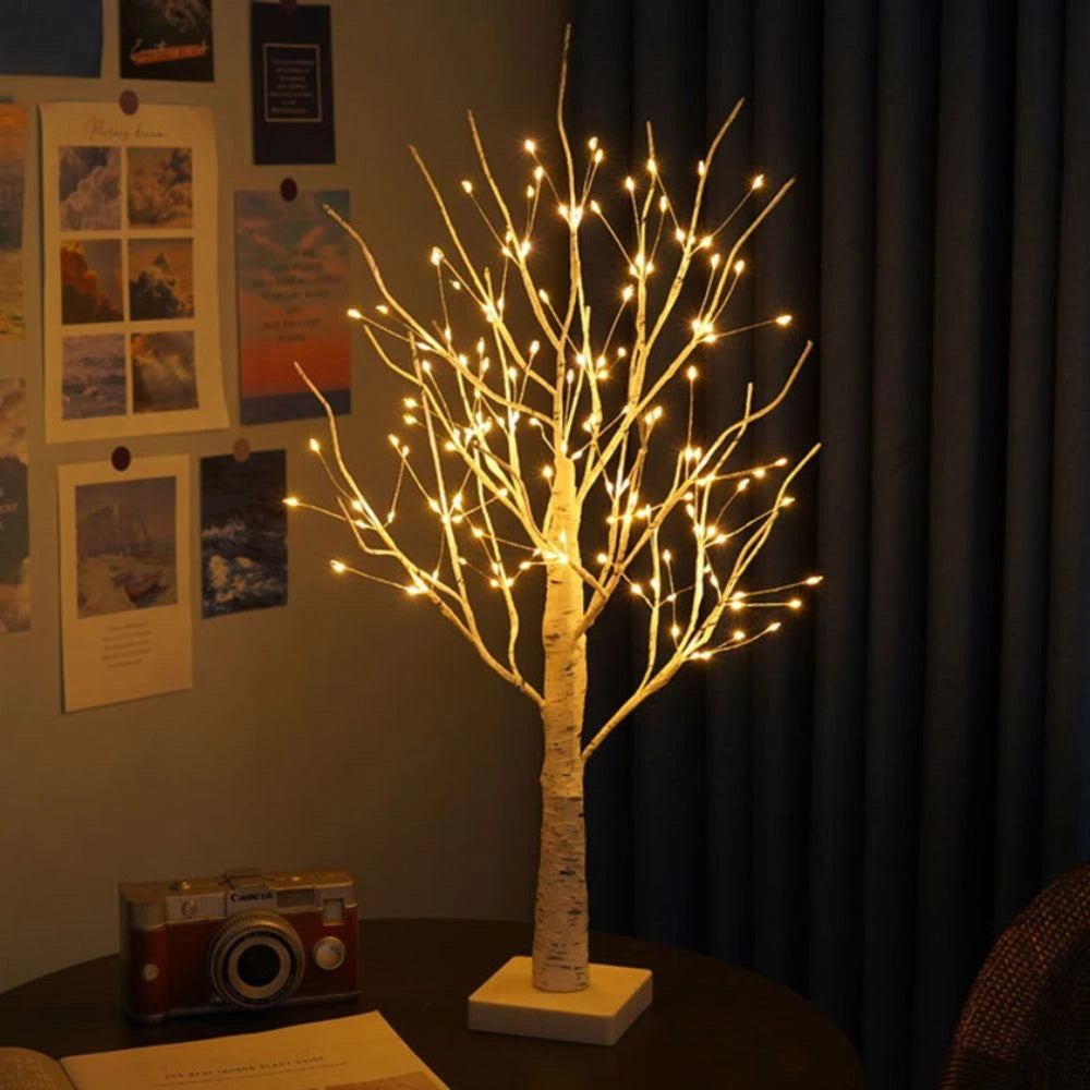 Nordic Birch Tree Light for Cozy Ambiance and Festive Decor NaLani