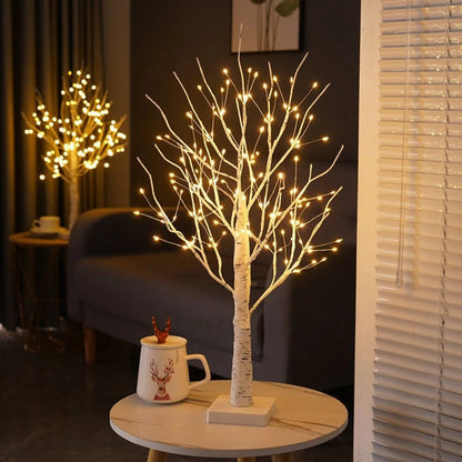 Nordic Birch Tree Light for Cozy Ambiance and Festive Decor NaLani
