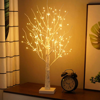 Nordic Birch Tree Light for Cozy Ambiance and Festive Decor NaLani