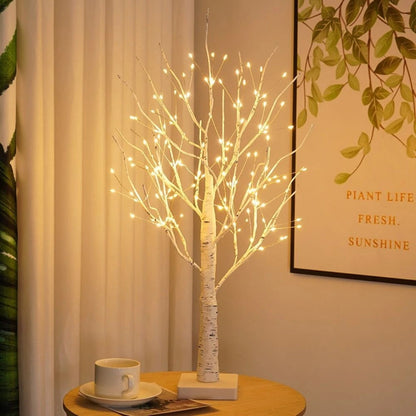 Nordic Birch Tree Light for Cozy Ambiance and Festive Decor NaLani