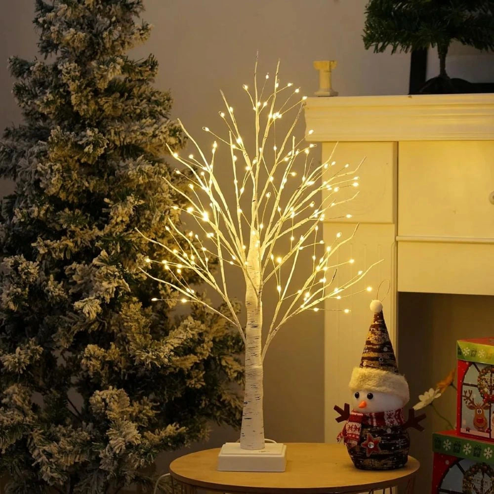 Nordic Birch Tree Light for Cozy Ambiance and Festive Decor NaLani