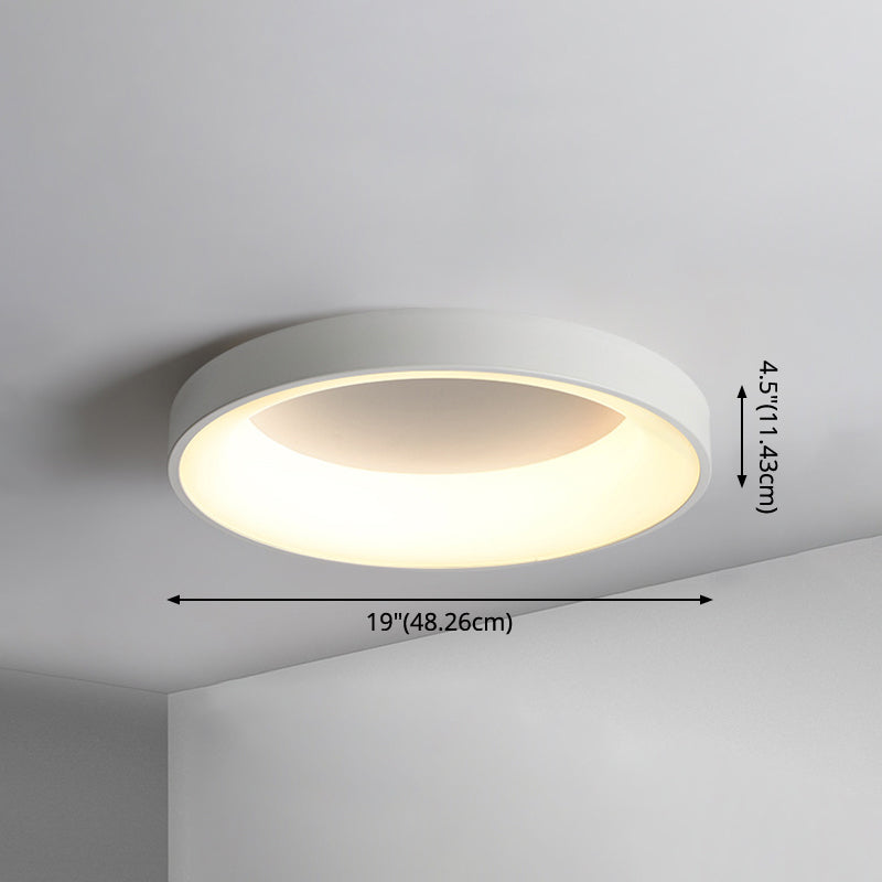 Nordic Circular LED Flush Mount Ceiling Lamp Bedroom NALANI