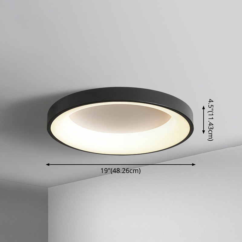 Nordic Circular LED Flush Mount Ceiling Lamp Bedroom NALANI