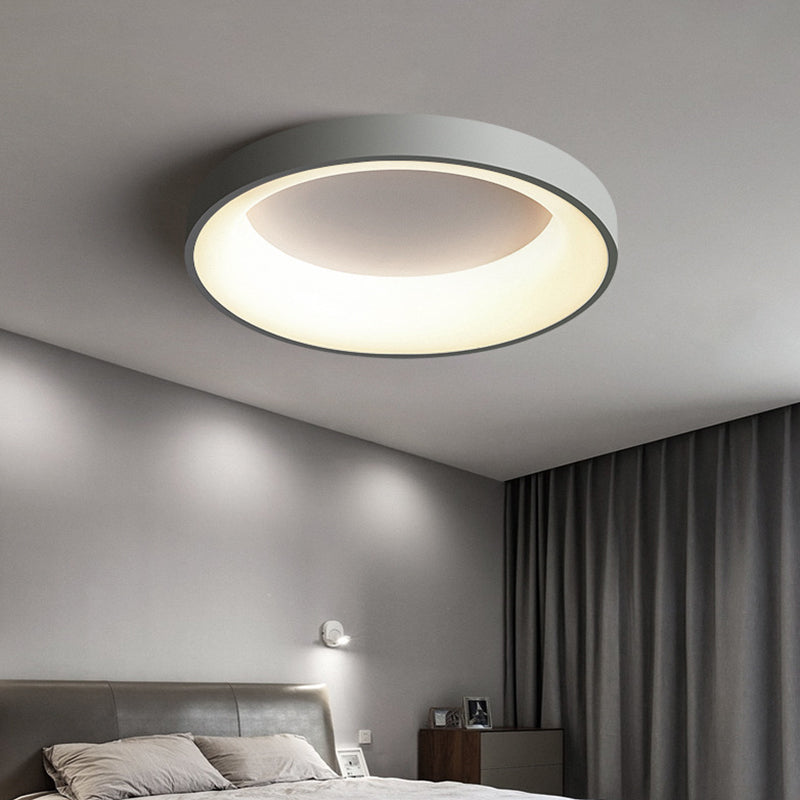 Nordic Circular LED Flush Mount Ceiling Lamp Bedroom NALANI