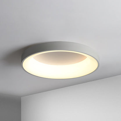 Nordic Circular LED Flush Mount Ceiling Lamp Bedroom Grey 23.5" NALANI