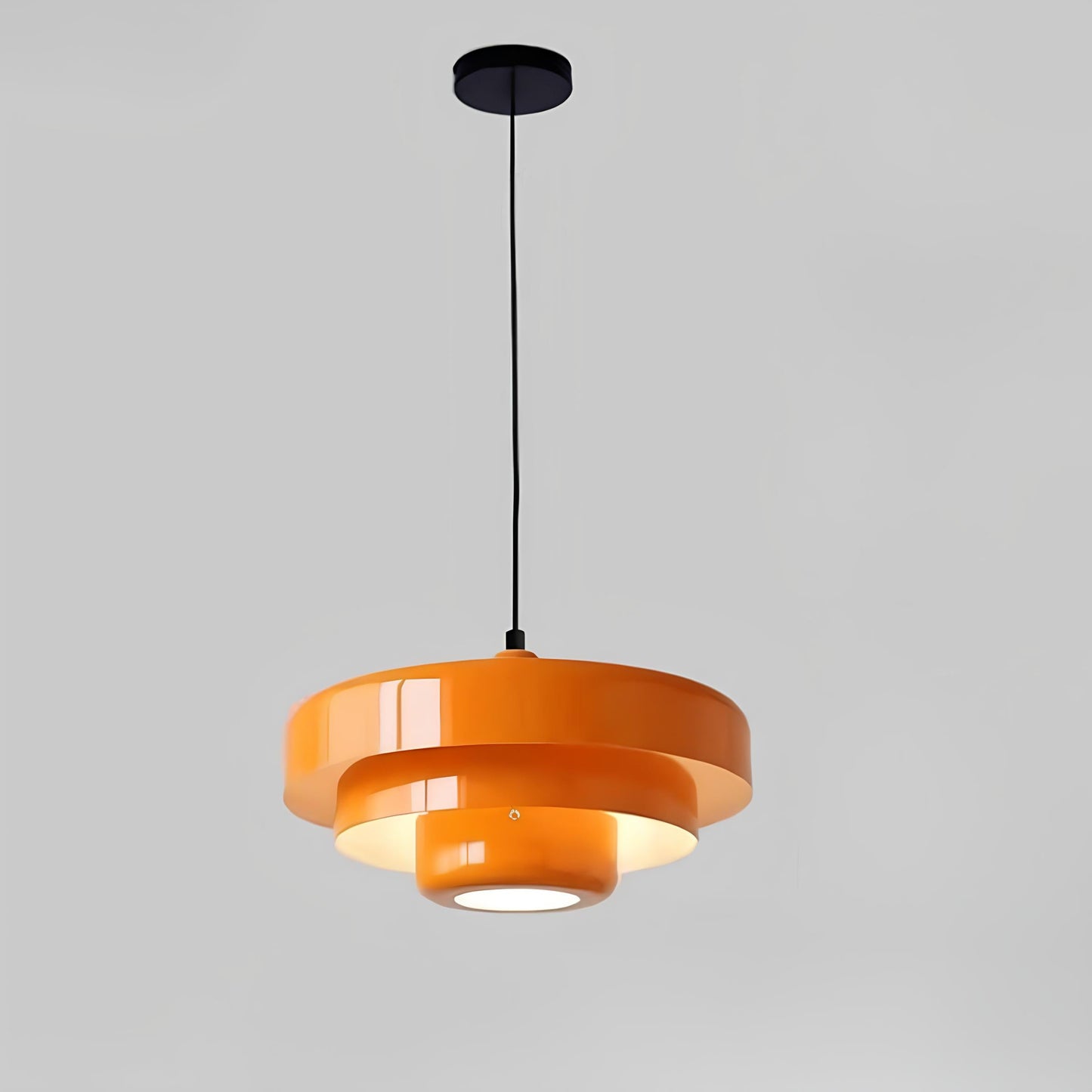 Nordic Glass Pendant Lamp for Modern Elegant Home Lighting Orange NaLani