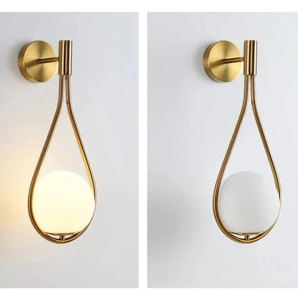 Nordic Glass Wall Lamp G9 LED Minimalist Wall Light NALANI