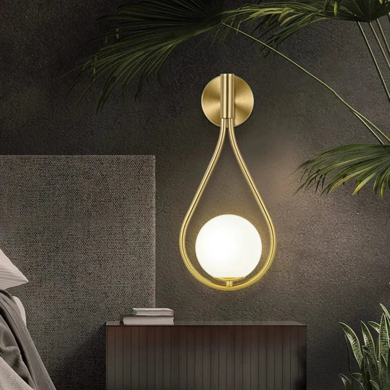 Nordic Glass Wall Lamp G9 LED Minimalist Wall Light NALANI