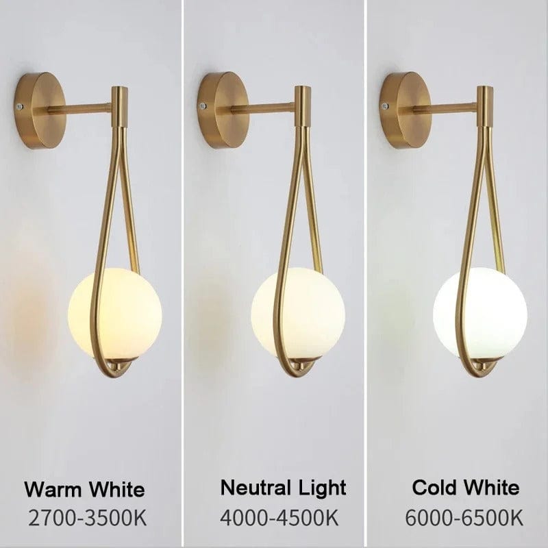 Nordic Glass Wall Lamp G9 LED Minimalist Wall Light NALANI
