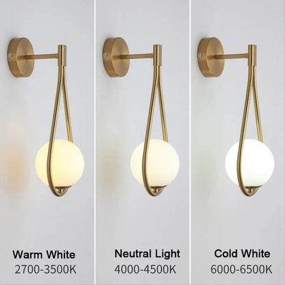 Nordic Glass Wall Lamp G9 LED Minimalist Wall Light NALANI