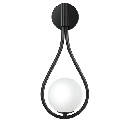 Nordic Glass Wall Lamp G9 LED Minimalist Wall Light Black 1 NALANI