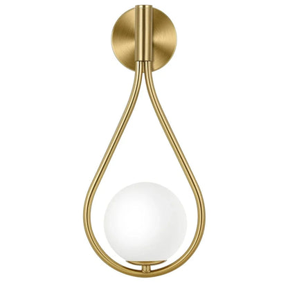 Nordic Glass Wall Lamp G9 LED Minimalist Wall Light Gold 1 NALANI