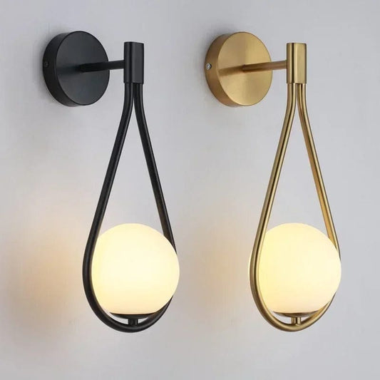 Nordic Glass Wall Lamp G9 LED Minimalist Wall Light NALANI