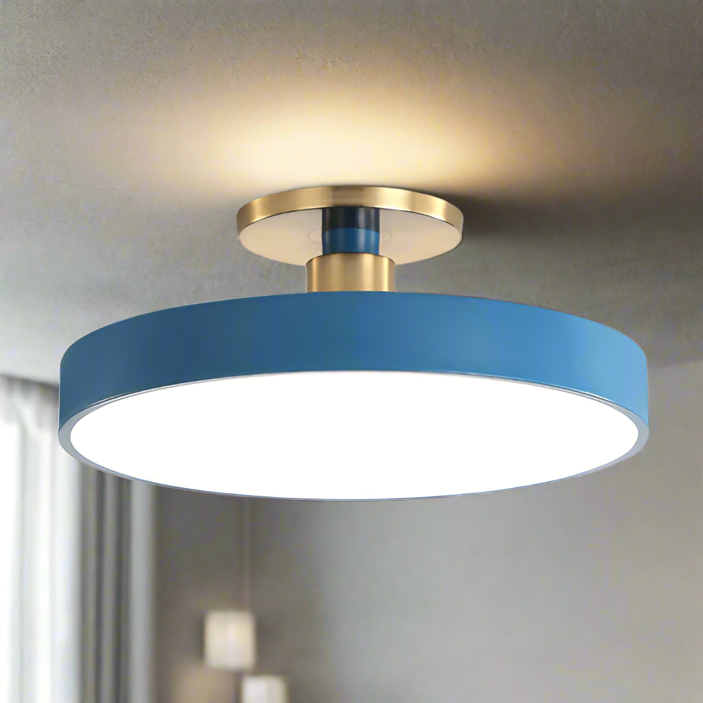 Nordic Style Round Flush Mount LED Light for Bedroom Ceiling NaLani