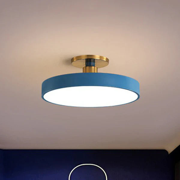 Nordic Style Round Flush Mount LED Light for Bedroom Ceiling NaLani