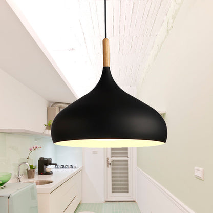 Nordic Teardrop Pendant Light With Metal Shade 1 Light NALANI