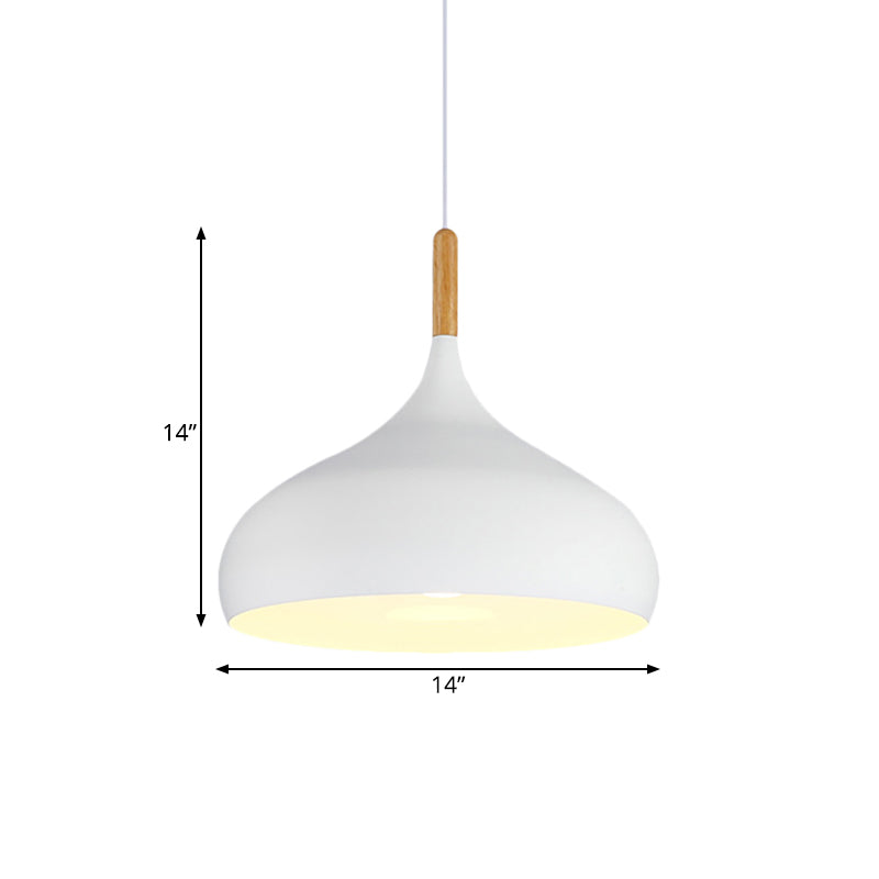 Nordic Teardrop Pendant Light With Metal Shade 1 Light NALANI