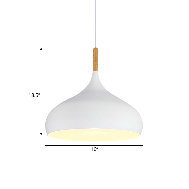 Nordic Teardrop Pendant Light With Metal Shade 1 Light NALANI