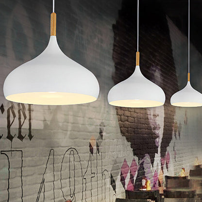 Nordic Teardrop Pendant Light With Metal Shade 1 Light NALANI
